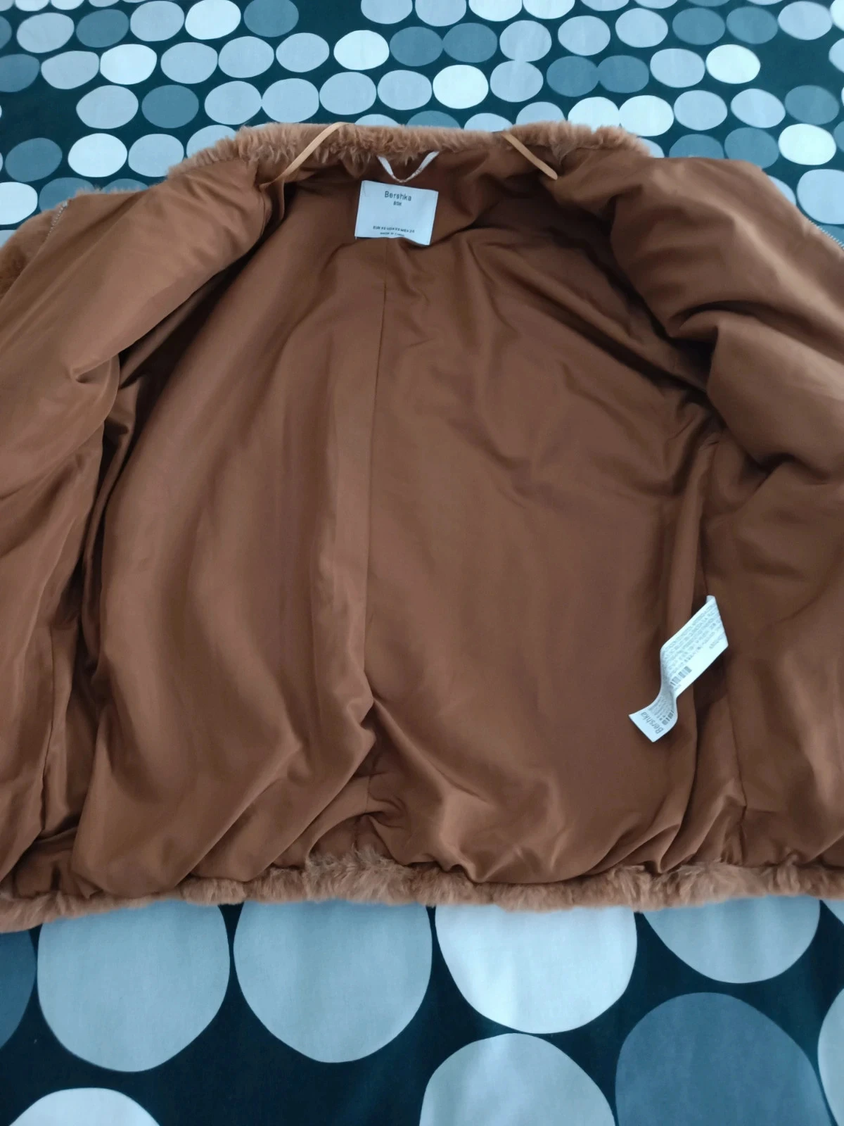 Jas - deken - manteau - cappotto van camel vacht van Bershka – photo 6